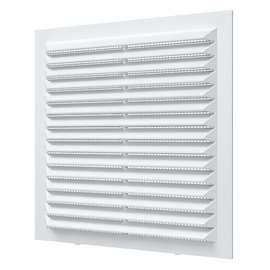 Вытяжная вентиляционная решетка с сеткой из АБС-пластика Era 1313С 13х13 White