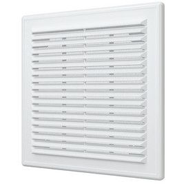 Вытяжная вентиляционная решетка с сеткой и рамкой Auramax A1515R 15х15 White