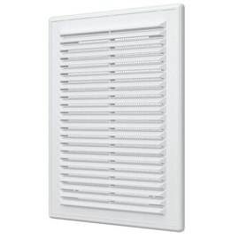 Вытяжная вентиляционная решетка с сеткой и рамкой Era 1825Р 18х25 White
