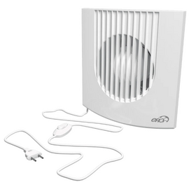 Осевой вытяжной вентилятор с сетевым кабелем ERA FAVORITE 4-01 D100 White