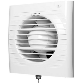 Осевой вытяжной вентилятор с обратным клапаном и шнурком ERA 4C-02 White