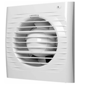 Осевой вытяжной вентилятор с сеткой и датчиком влажности ERA 6S HT D150 White