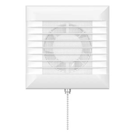 Осевой вытяжной вентилятор с выключателем и сеткой ERA EURO 4S-02 D100 White