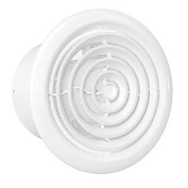 Осевой вытяжной потолочный вентилятор с сеткой Auramax RF 5S D125 White
