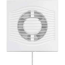 Осевой вытяжной вентилятор с датчиком, клапаном и шнурком DICITI SLIM 4C MRH-02 White