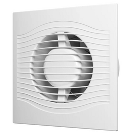 Осевой вытяжной вентилятор с обратным клапаном DICITI SLIM 4C D100 White