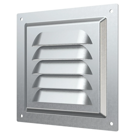 Вытяжная стальная вентиляционная решетка с сеткой Era 1212МЦ 12x12 Silver