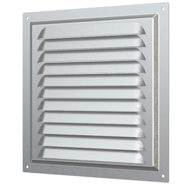 Вытяжная стальная вентиляционная решетка с сеткой Era 2020МЦ 20х20 Silver