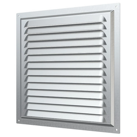 Вытяжная стальная вентиляционная решетка с сеткой Era 2525МЦ 25x25 Silver