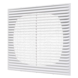 Вытяжная вентиляционная решетка с сеткой Era 1919Г 19х19 White