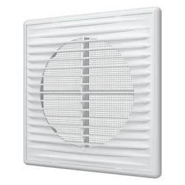 Вытяжная вентиляционная решетка из АБС-пластика с рамкой и сеткой Era 1515П 15х15 White
