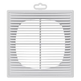 Вытяжная вентиляционная решетка из АБС-пластика с рамкой и сеткой Era 2121П 21х21 White