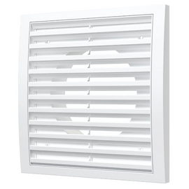 Вытяжная вентиляционная решетка из АБС-пластика с фланцем Era 2020RR15F 20x20 D150 White