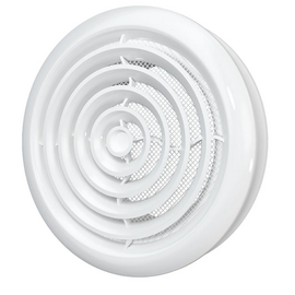 Диффузор приточно-вытяжной со стопорным кольцом и фланцем д.100 Эра