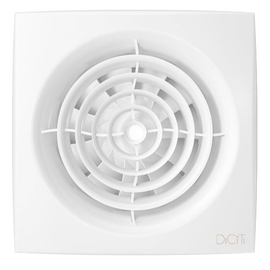 Осевой вытяжной вентилятор с обратным клапаном DICITI AURA 4C D100 White