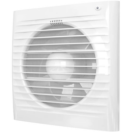 Осевой вытяжной вентилятор с сеткой и датчиком влажности ERA 5S HT D125 White