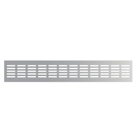 Вентиляционная решетка для дверей и подоконников Era 4808DP AL 48х8 Silver