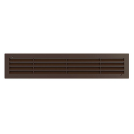 Дверная переточная решетка двухсторонняя Era 4409ДП 44х9 Brown