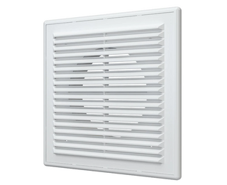Вытяжная вентиляционная решетка из АБС-пластика с рамкой Era 1515R10F 15х15 D100 White