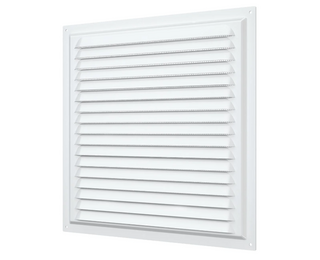 Вытяжная стальная вентиляционная решетка с сеткой Era 3030МЭ 30х30 White