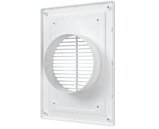 Вытяжная вентиляционная решетка из АБС-пластика с рамкой и фланцем Era 1825П12Ф 18х25 D125 WhiteВытяжная вентиляционная решетка из АБС-пластика с рамкой и фланцем Era 1825П12Ф 18х25 D125 White[image_num]