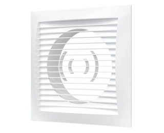 Вытяжная вентиляционная решетка из АБС-пластика с фланцем Era 2020РС16Ф 20х20 D160 White