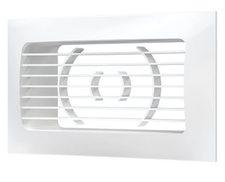 Вытяжная вентиляционная решетка из АБС-пластика с фланцем Era 612РСФ 15х9 White