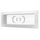 Вытяжная вентиляционная решетка из АБС-пластика с фланцем Era 620РСФ 23x9 White