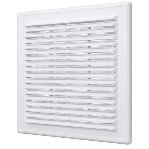 Вытяжная вентиляционная решетка с сеткой и рамкой Auramax A1515R 15х15 White