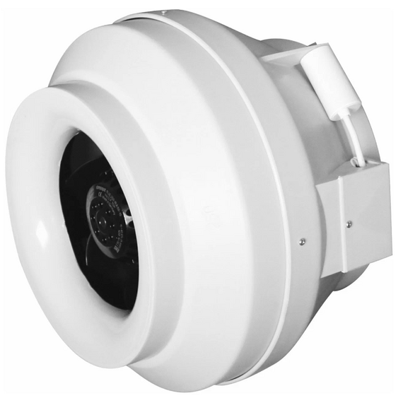 Вентилятор центробежн канальн приточно-вытяжной пластик D200 (900м3/ч, 55дБ, 135Вт) Эра