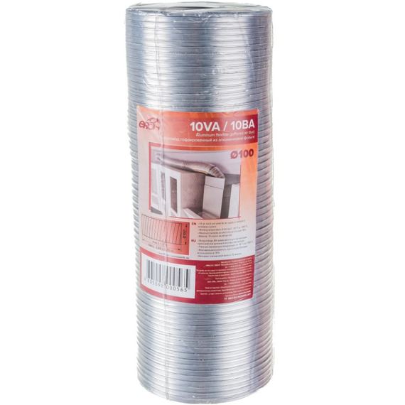 Воздуховод алюминиевый гофрированный Era 10ВА D100 (3м)Воздуховод алюминиевый гофрированный Era 10ВА D100 (3м)[image_num]