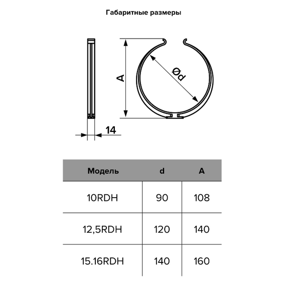Держатель круглых каналов д. 100 (серия RDH) ЭраДержатель круглых каналов д. 100 (серия RDH) Эра[image_num]
