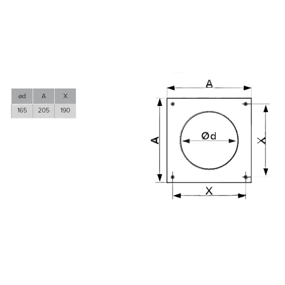 Торцевая накладка для круглового воздуховода Era 10НКП 15x15 D100Торцевая накладка для круглового воздуховода Era 10НКП 15x15 D100[image_num]