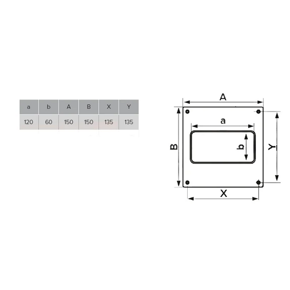 Торцевая накладка для прямоугольного воздуховода Era 612НПП 6х12Торцевая накладка для прямоугольного воздуховода Era 612НПП 6х12[image_num]