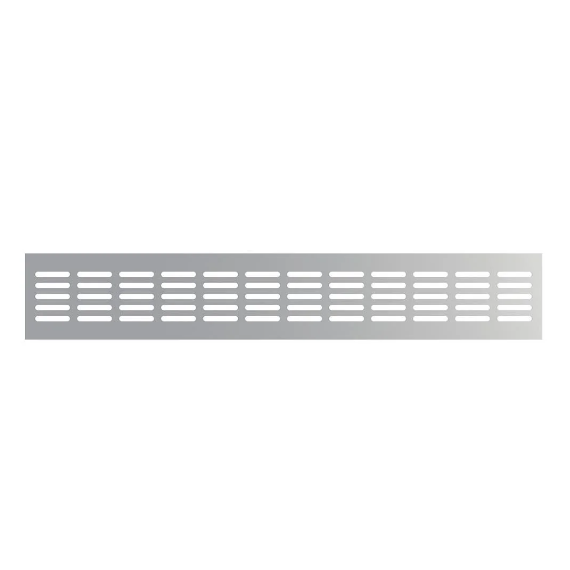 Вентиляционная решетка для дверей и подоконников Era 4808DP AL 48х8 Silver