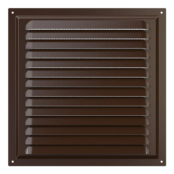Вытяжная стальная вентиляционная решетка с сеткой Era 2525МЭ 25x25 Brown