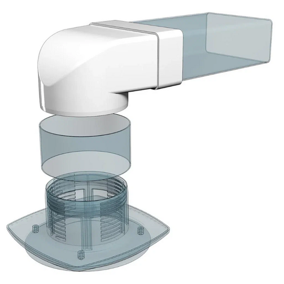 Соединитель угловой плоского воздуховода с распределителями 90° 6х12 д.100Соединитель угловой плоского воздуховода с распределителями 90° 6х12 д.100[image_num]