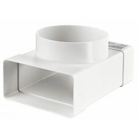 Соединитель плоских каналов с выходом на круглый 5,5х11 д.100ЭраСоединитель плоских каналов с выходом на круглый 5,5х11 д.100Эра[image_num]