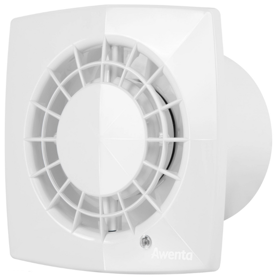 Осевой вытяжной вентилятор с выключателем Awenta Vega WGB100W D100 White