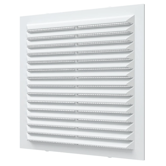 Вытяжная вентиляционная решетка с сеткой Auramax A1313C 13x13 White