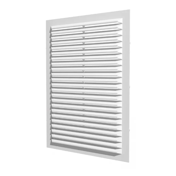 Вытяжная вентиляционная решетка с сеткой Era 1919С ПС 19x19 White