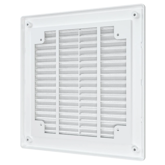 Вытяжная вентиляционная решетка с сеткой и рамкой Auramax A1515R 15х15 WhiteВытяжная вентиляционная решетка с сеткой и рамкой Auramax A1515R 15х15 White[image_num]