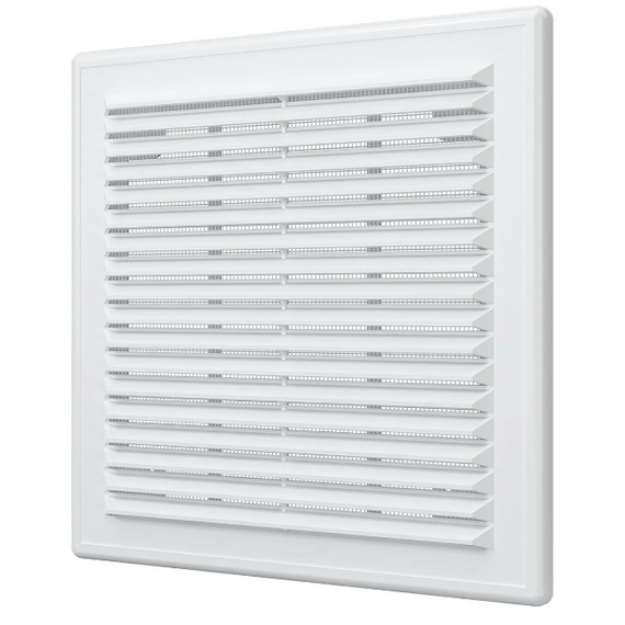 Вытяжная вентиляционная решетка с сеткой Auramax A2121R 21x21 White