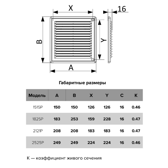 Вытяжная вентиляционная решетка с сеткой и рамкой Era 1515Р 15х15 BrownВытяжная вентиляционная решетка с сеткой и рамкой Era 1515Р 15х15 Brown[image_num]
