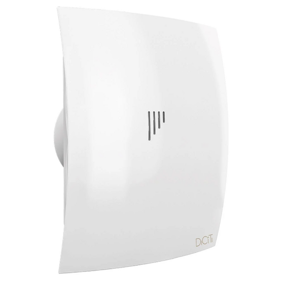 Осевой вытяжной вентилятор с обратным клапаном DICITI BREEZE 4C D100 White