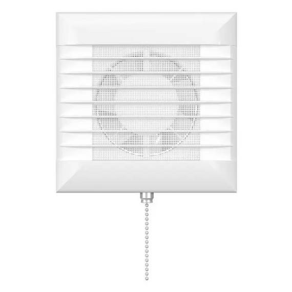 Осевой вытяжной вентилятор с выключателем и сеткой ERA EURO 4S-02 D100 White