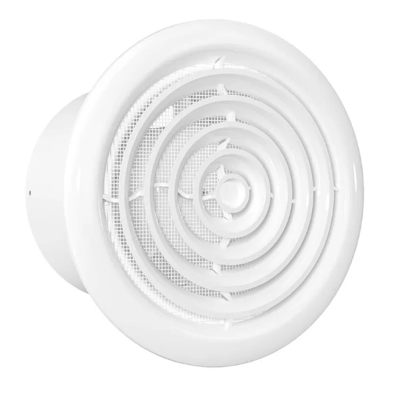 Осевой вытяжной потолочный вентилятор с сеткой Auramax RF 6S D160 White