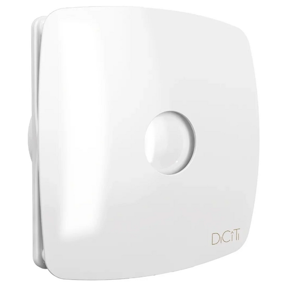 Осевой вытяжной вентилятор с обратным клапаном DICITI RIO 5C D125 White