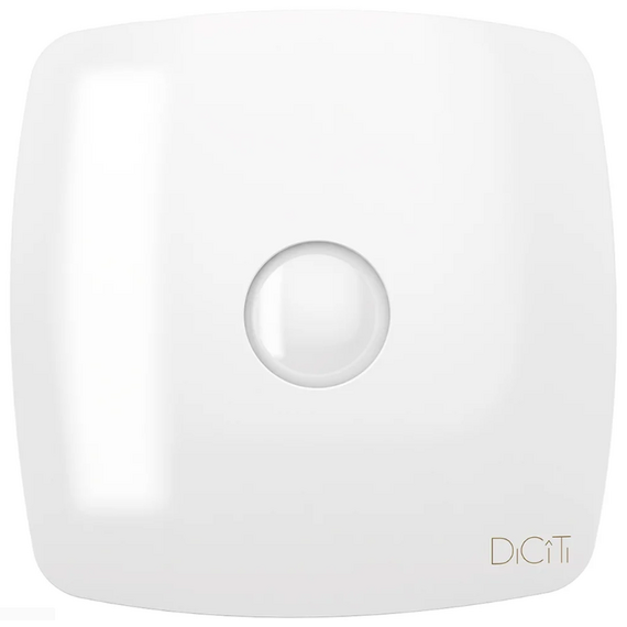 Осевой вытяжной вентилятор с обратным клапаном DICITI RIO 4C D100 White