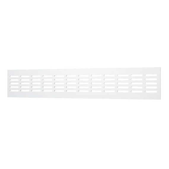 Вентиляционная решетка для дверей и подоконников Era 4808DP AL 48х8 White